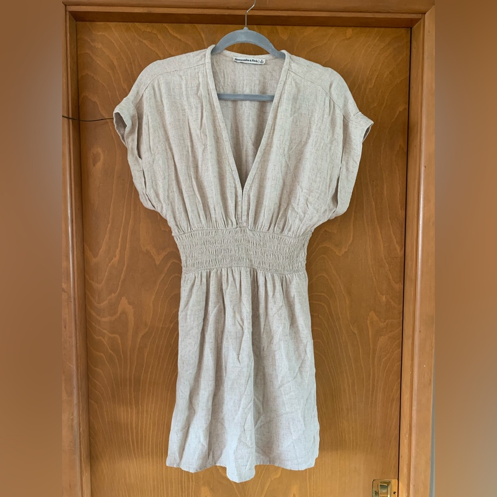 Abercrombie linen mini dress size small